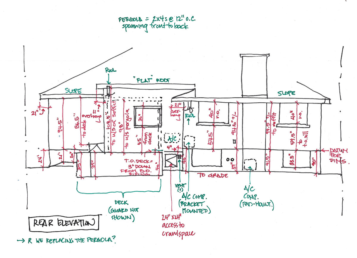 Elevation Drawing with Measurements